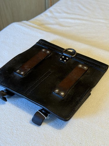 Austrian Steyr StG 58 Dual Magazine Pouch Stolla Wien Black Pebbled Leather FAL - Image 5