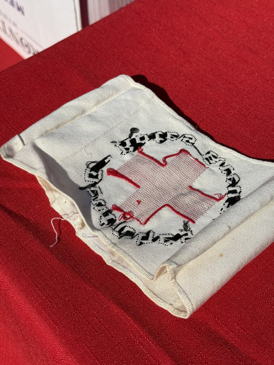 100 % Authentic German WWII Red Cross Armband - Deutsches Rotes Kreuz (DRK) - Image 2
