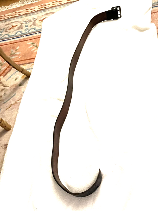 100 % Original German Wehrmacht WW2 Officer Double Claw Leather Belt - Image 2