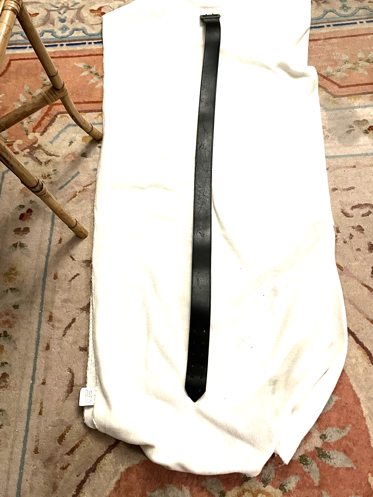 100 % Original German Wehrmacht WW2 Officer Double Claw Leather Belt - Image 8