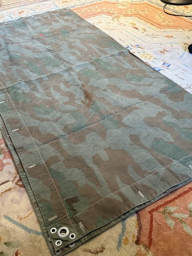 WW2 Swiss Issue Zeltbahn Shelter Quarter Splinter Camo German Style Canvas Great - Image 2
