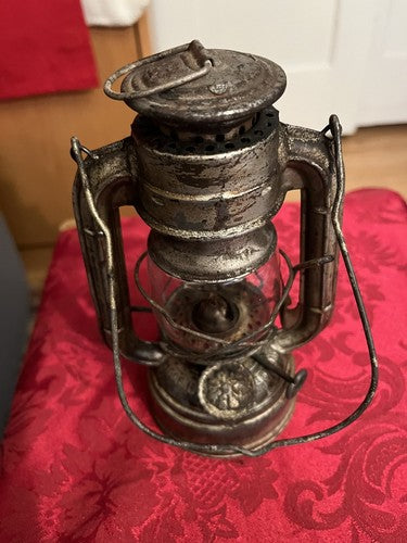 WW2 German 1940 FROWO Oil Lantern Nr 50 Original Wick Feuerhand Globe Unpainted