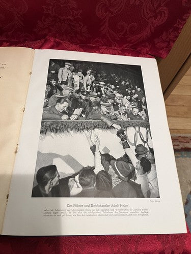German 1936 Winter Olympics Album Olympia 1936 Vol 1 Mint Condition with Case - Image 4