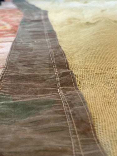 Very Rare WW2 German Splinter Camo Mosquito Net Shelter Quarter  (Zeltbahn) - Image 6