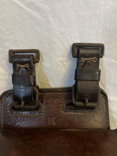 German WW2 Leather Medical Pouch Kavallerie dny 1941 K.Bollmann Cavalry - Image 13