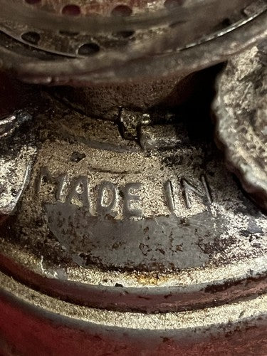 WW2 German 1940 FROWO Oil Lantern Nr 50 Original Wick Feuerhand Globe Unpainted - Image 4