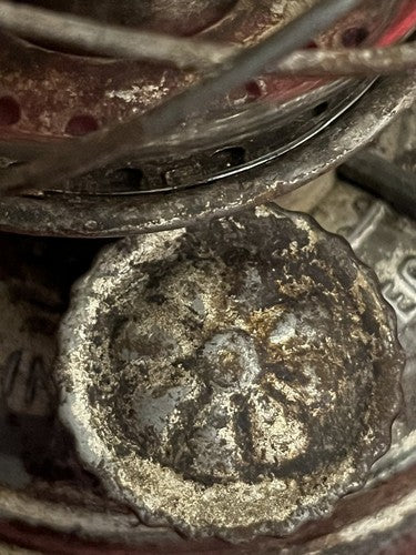 WW2 German 1940 FROWO Oil Lantern Nr 50 Original Wick Feuerhand Globe Unpainted - Image 3