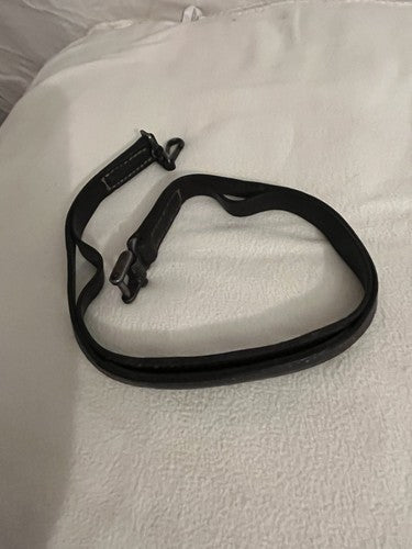 Original German WW2 Wehrmacht MG 34/42 Split-Leather Carrying Sling Dark Brown - Image 5