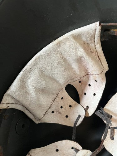 WW1 German 1918 Cavalry Helmet Stahlhelm Replica Size 66 White Leather Liner 58 - Image 8
