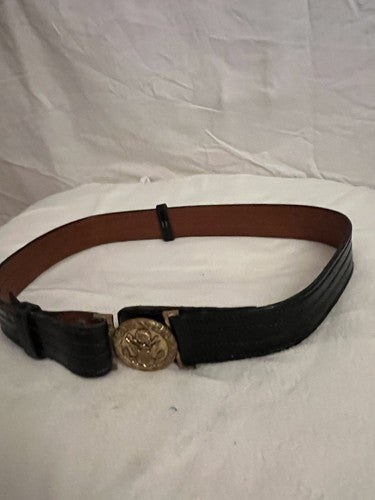 Authentic US WW2 Army General Officer’s Belt & 24K Gold-Plated Buckle - Image 3