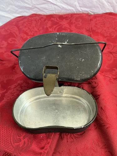 German WW2 M-31 Aluminum Mess Kit Kochgeschirr MN 44 Dated 1944 Metallindustrie - Image 5