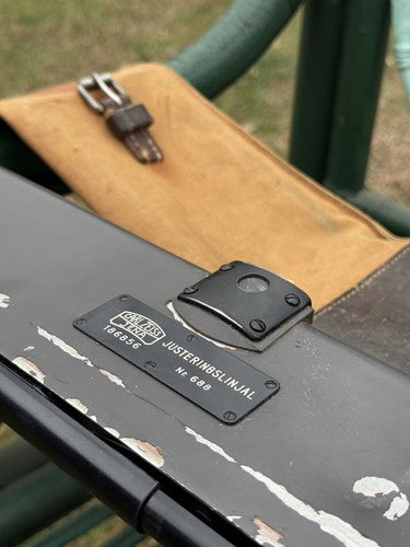 Original German WW2 Afrika Korps Range Finder, Calibration Board, & Tripod - Image 13