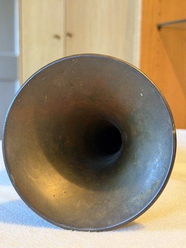 WW1 French Military Brass Bugle Couesnon & Cie Paris Chateau Thierry Mouthpiece - Image 11