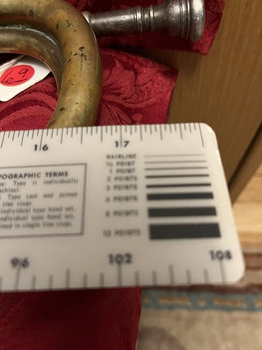 Early WW2 German Military Brass Trumpet Meinel + Herold Klingenthal Silver MP - Image 9