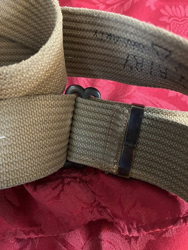 WW1 British Army Standard Bearer Flag Carrying Harness Canvas 50th Div Artillery - Image 12