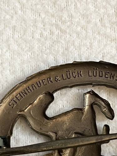 German WW2 Era Horsemans Proficiency Badges Silver Bronze Steinhauer & Luck MINT - Image 6