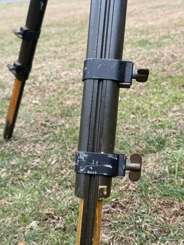 Original German WW2 Afrika Korps Range Finder, Calibration Board, & Tripod - Image 4