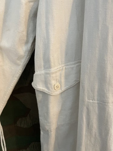 German WW2 White Winter Combat Coverall Snow Suit Movie Prop Reenactor XL - Image 6