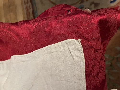 Early WW2 US Army Air Forces White Silk Scarf Embroidered Insignia 28"x32" - Image 4