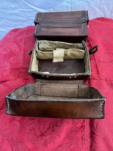 German WW2 Leather Medical Pouch Kavallerie dny 1941 K.Bollmann Cavalry - Image 11