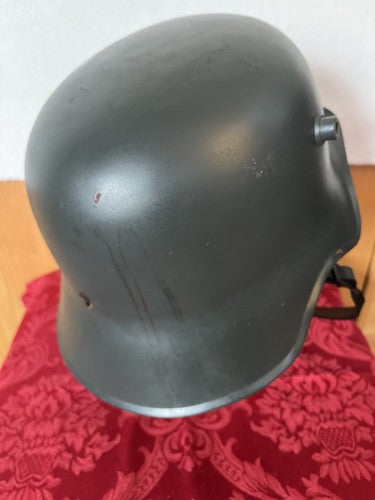 WW1 German 1918 Cavalry Helmet Stahlhelm Replica Size 66 White Leather Liner 58 - Image 3