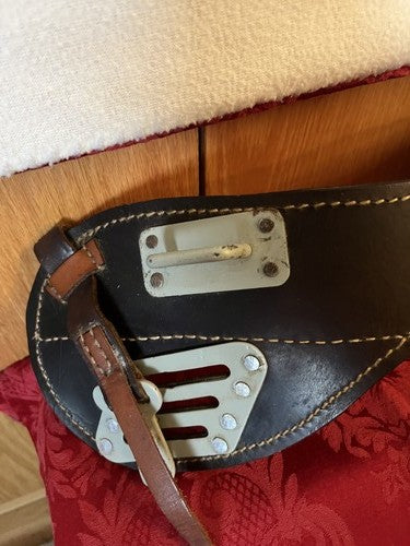 WW2 German Cavalry Leather Sattel Uberwurf M34 Overthrow Coupling Device Replica - Image 2