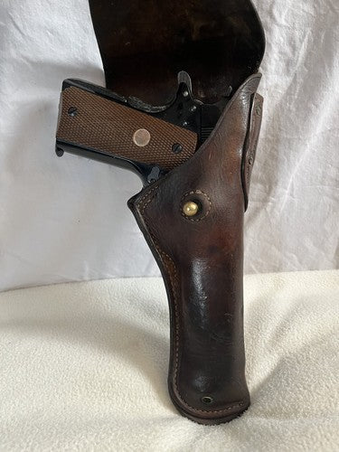 WWI US Army Model 1916 Leather 1911 Holster Boyt Manufacturing Co Original 1918 - Image 2