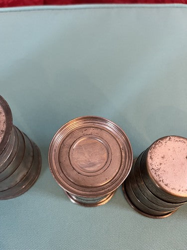 5 German WW2 Vintage Collapsible Drinking Cups Boy Scouts HJ German Eagle Logo - Image 5