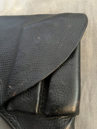 Original Swedish Issue M1907 FN M1903 Browning Pistol Holster Black Leather WWII - Image 10