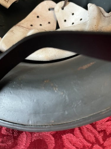 WW1 German 1918 Cavalry Helmet Stahlhelm Replica Size 66 White Leather Liner 58 - Image 9