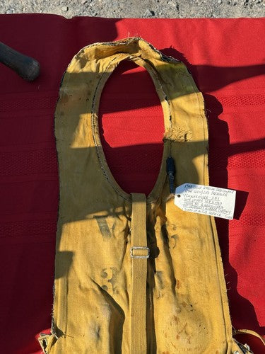 WW2 1943 Type B-4 Mae West Life Preserver Vest Paratrooper Seamless Rubber Co - Image 6