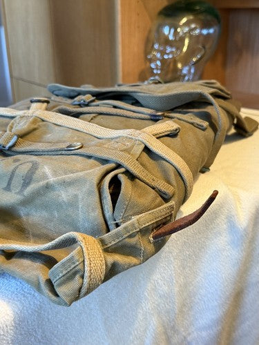 WWI US Army M1910 Canvas Field Haversack Backpack 1918 LCE & Co Mint Unissued - Image 4