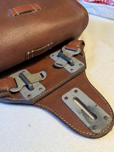 V. Rare German WW2 M40 Cavalry REAR Saddlebag  (Packtasche)  Frankfurt 1940 - Image 8