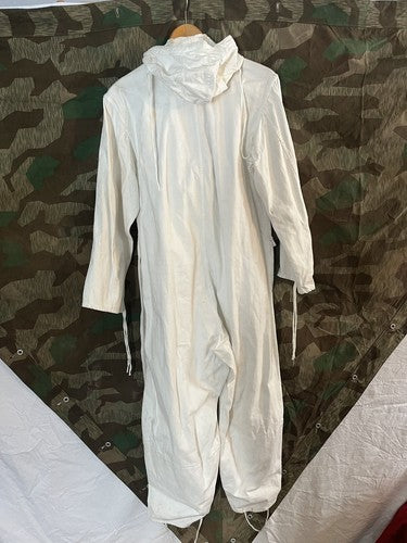 German WW2 White Winter Combat Coverall Snow Suit Movie Prop Reenactor XL - Image 2