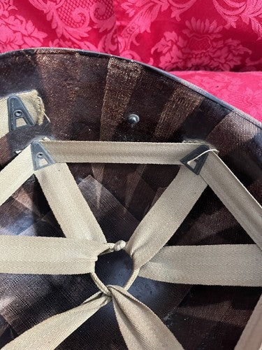 Rare US WW2 M1 Helmet 7AWR Stencil Front Seam Swivel Bale Kennedy Liner - Image 15