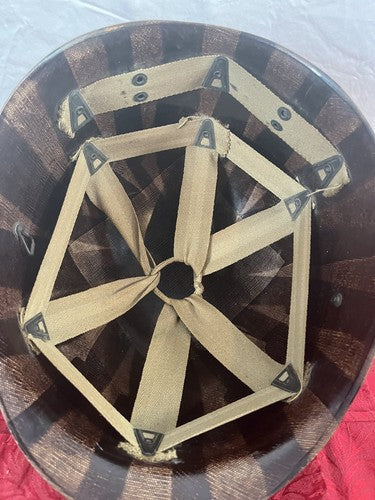 Original WW2 US M1 Helmet Liner Westinghouse USMC Green Canvas Webbing Military - Image 4