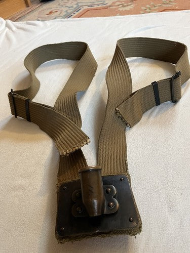 WW1 British Army Canvas Standard Bearer Harness Flag Carrying Original Authentic