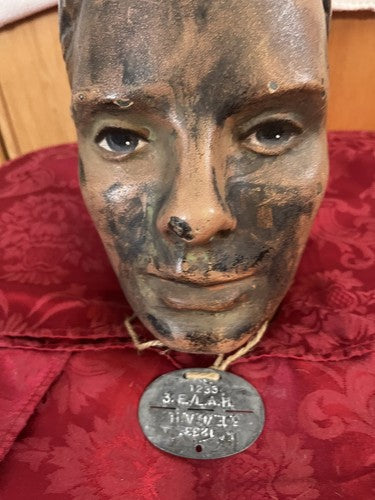 Original WW2 German Panzer Zinc Dog Tag 3.E./ L.A.H. Leibstandarte AH Unit 1233 - Image 2