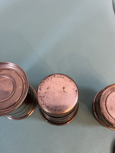 5 German WW2 Vintage Collapsible Drinking Cups Boy Scouts HJ German Eagle Logo - Image 6