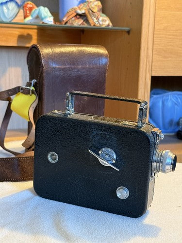 WW2 German Wehrmacht Issued Cine-Kodak 8 Model 60 Movie Camera Case Leather Mint - Image 14