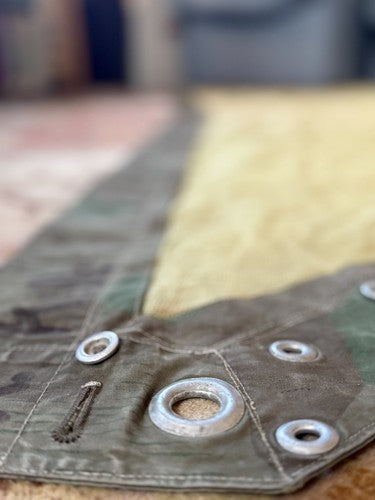 Very Rare WW2 German Splinter Camo Mosquito Net Shelter Quarter  (Zeltbahn) - Image 5