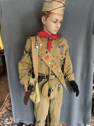 1930s BSA Boy Scout Uniform Shirt Pants Belt Hat Rare Grouping Vintage Pre-WW2