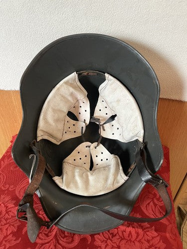 WW1 German 1918 Cavalry Helmet Stahlhelm Replica Size 66 White Leather Liner 58 - Image 4