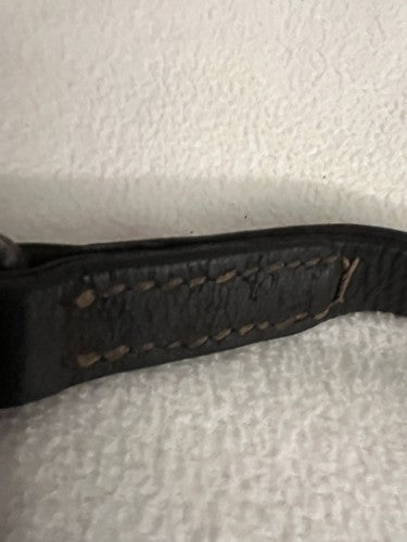 Original German WW2 Wehrmacht MG 34/42 Split-Leather Carrying Sling Dark Brown - Image 7