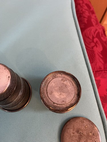 5 German WW2 Vintage Collapsible Drinking Cups Boy Scouts HJ German Eagle Logo - Image 7