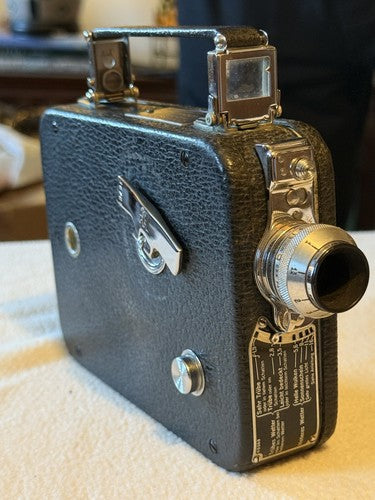 WW2 German Wehrmacht Issued Cine-Kodak 8 Model 60 Movie Camera Case Leather Mint - Image 10