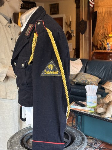 1930s German Youth Boy Scout Blue Wool Tunic Scarf Knot Ost Sudetenland Patch - Image 3