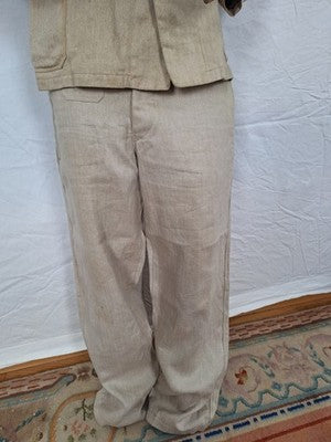 Authentic WW2 German  drillich HBT tunic & trousers M40 Wehrmacht work uniform - Image 10