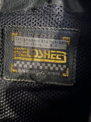 Fieldsheer Padded Red Leather Motorcycle Jacket European Style XL Size 52 Mens - Image 8