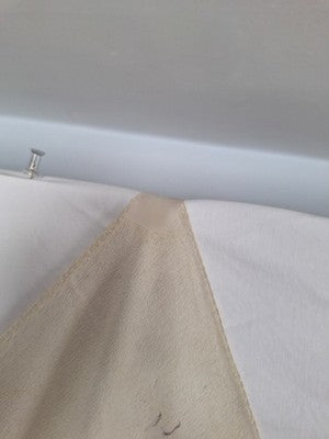 Early WW2 US Army Air Forces White Silk Scarf Embroidered Insignia 28"x32" - Image 10